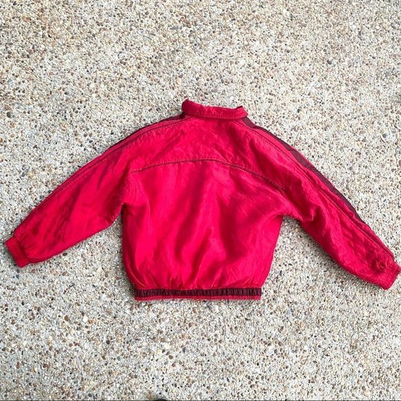 VTG Rare Coaco Red Silk Bomber Jacket Size  M - Picture 10 of 10